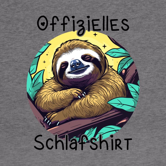 Offizielles Schlafshirt Faultier by FluffigerSchuh